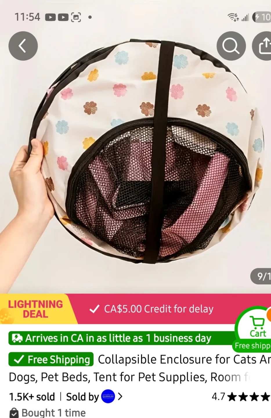 Portable Pet Playpen Enclosure - photo 5