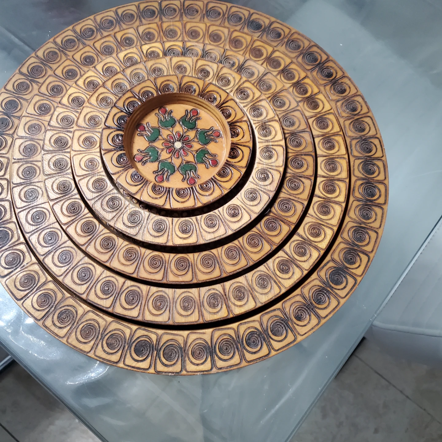 Bożenka Wooden Decorative Plate Set - photo 2