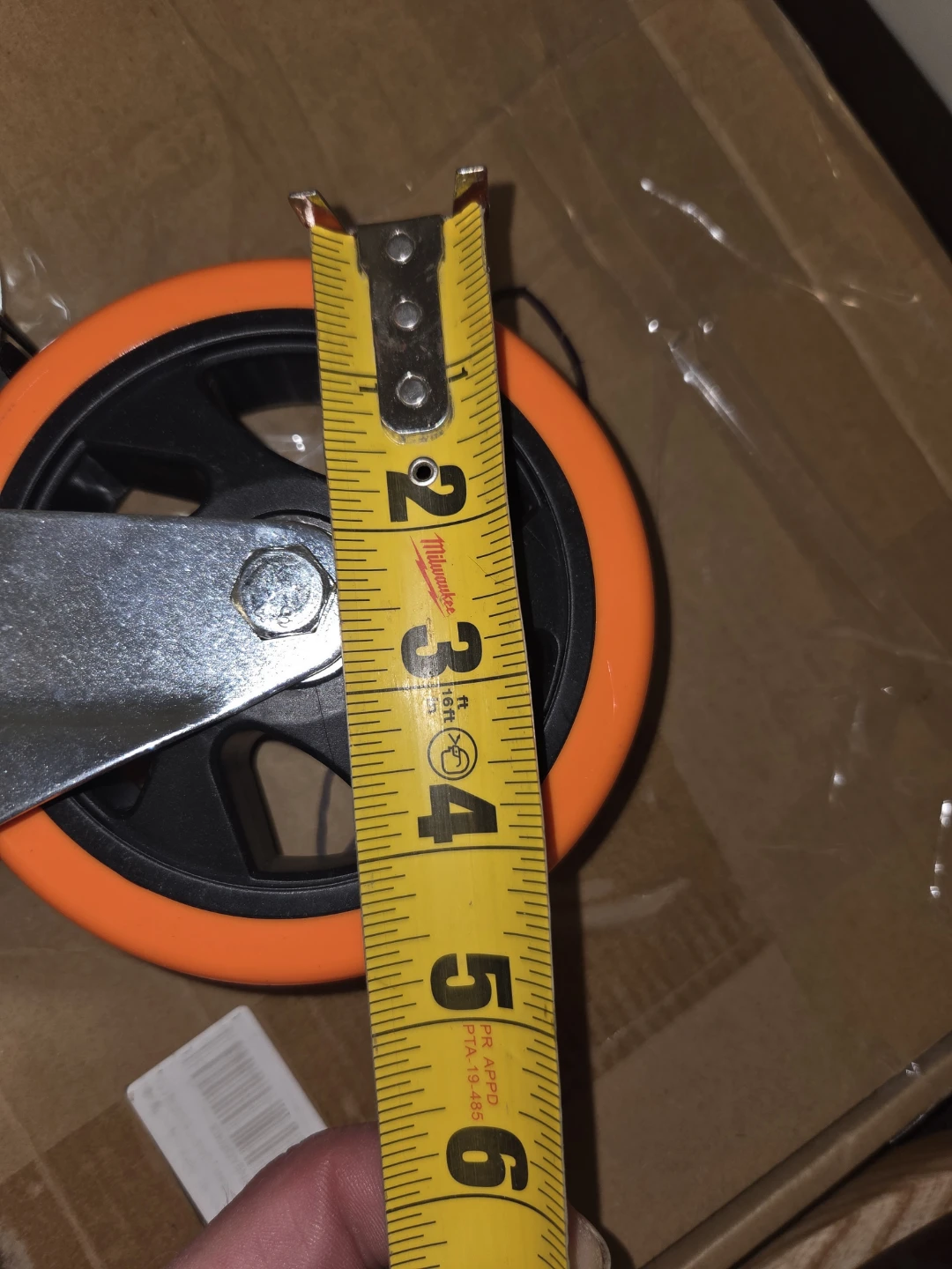 Set of 4 Orange Caster Wheels with Swivel and Foot Locks - photo 4