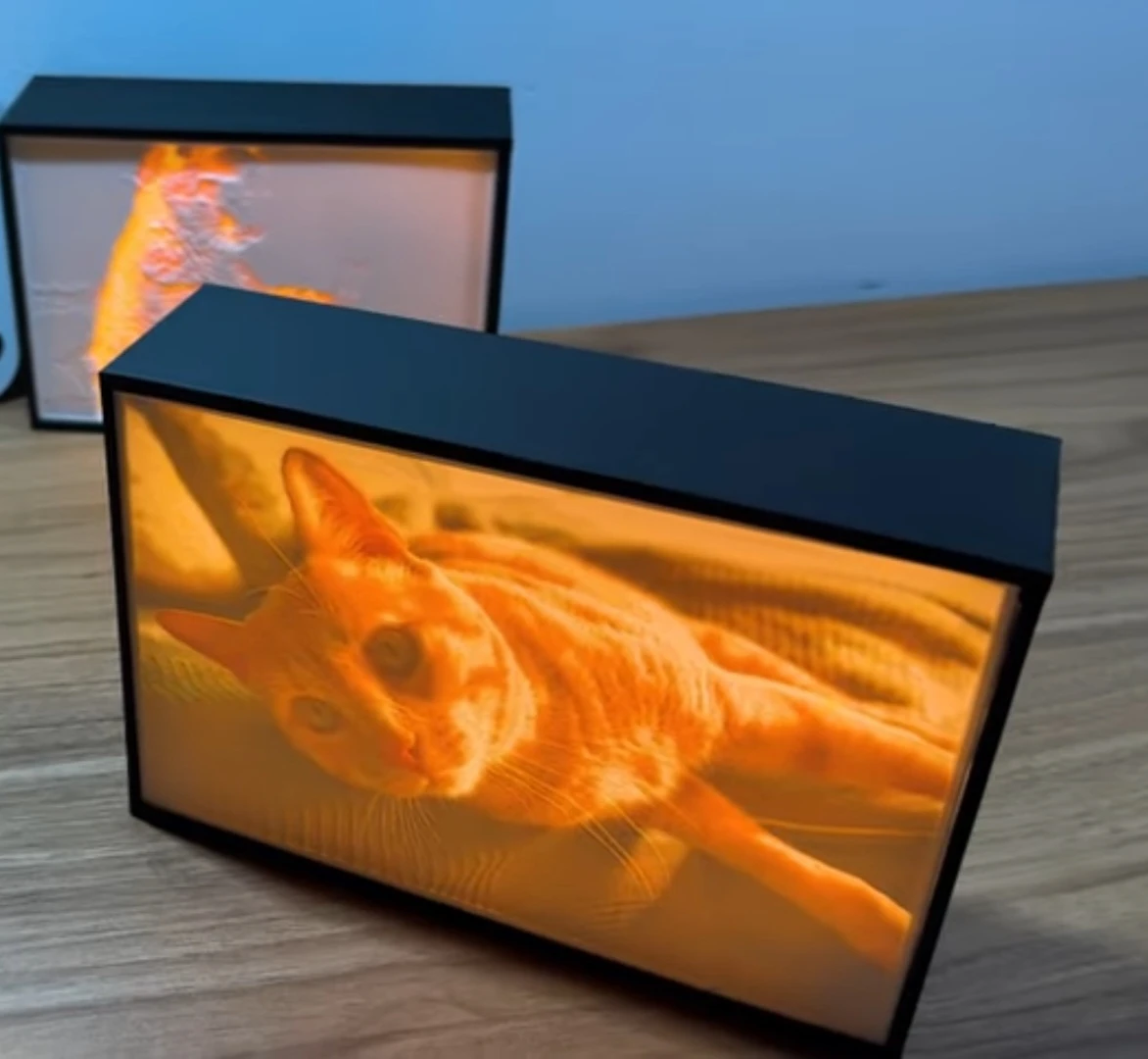 Light Up Photo Display Frame - Cat Theme