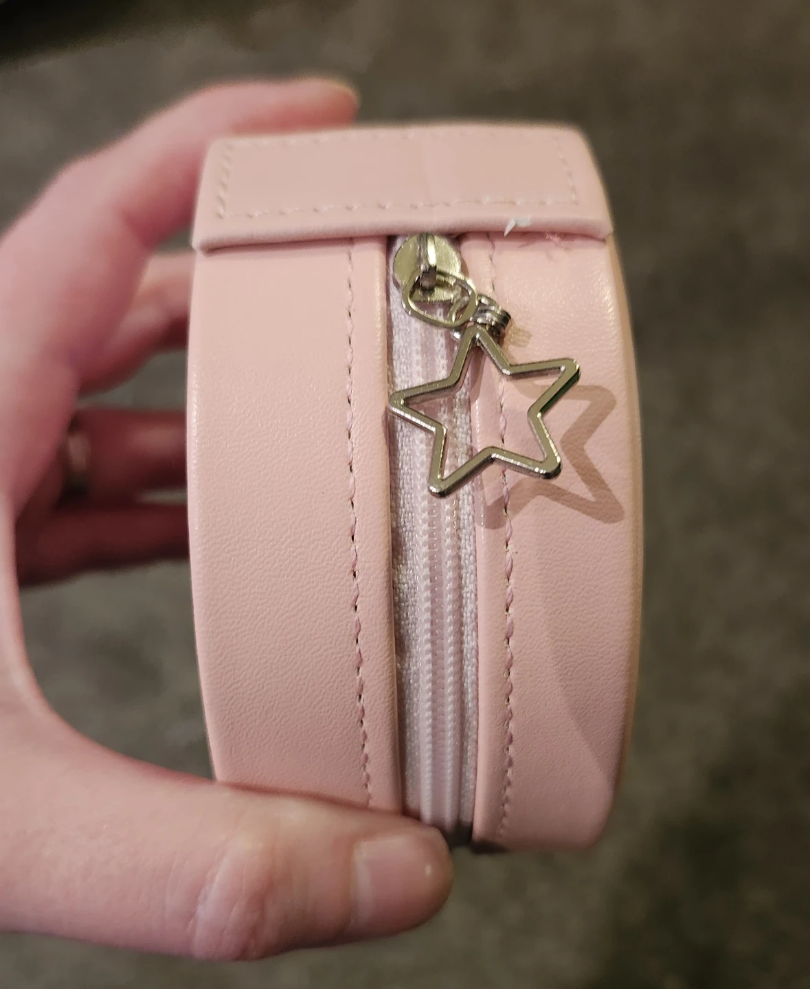 Pink Round Travel Jewelry Organizer Box - photo 3