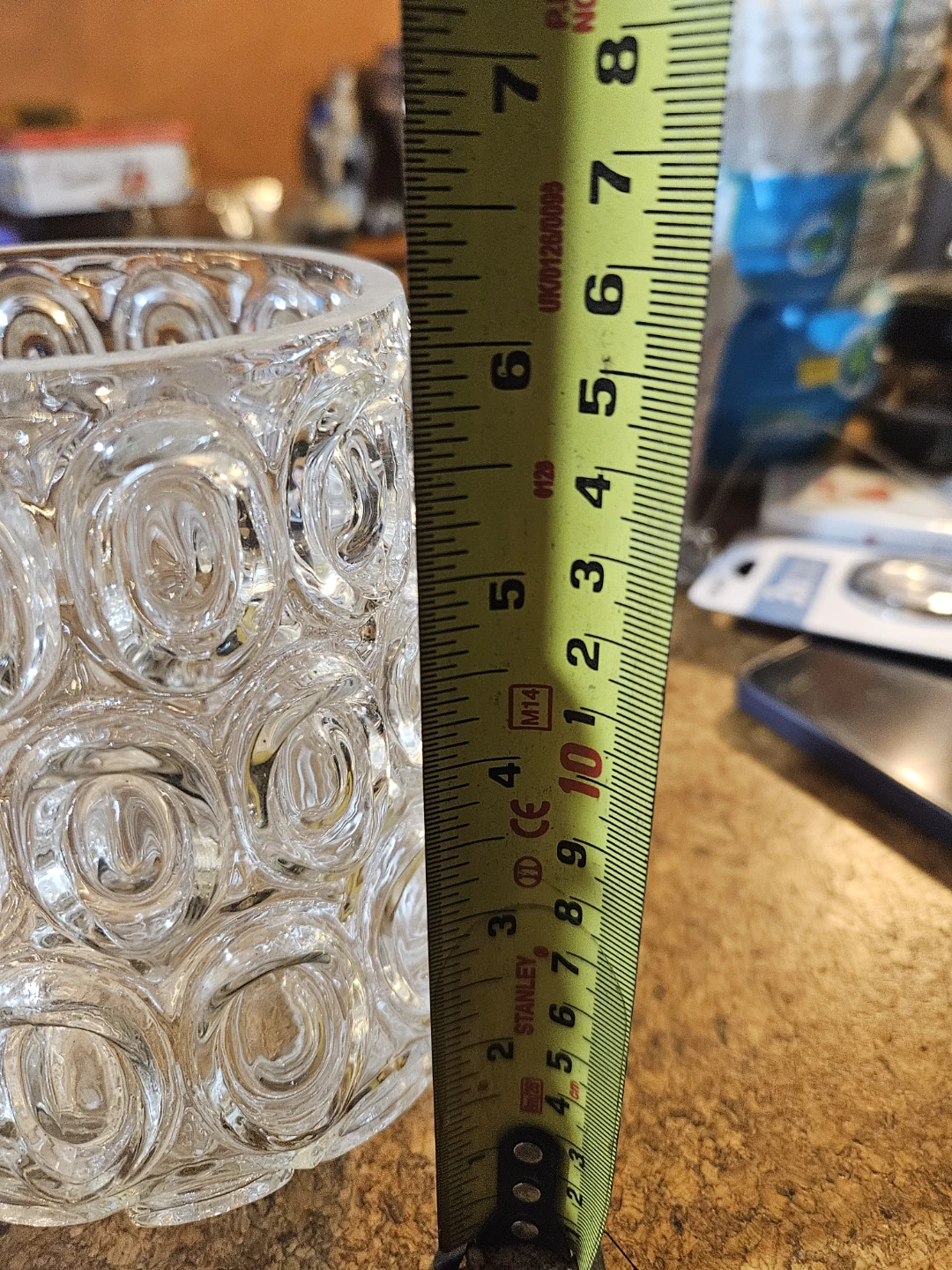 Set of 3 Vintage Clear Glass Candle Holders - photo 4