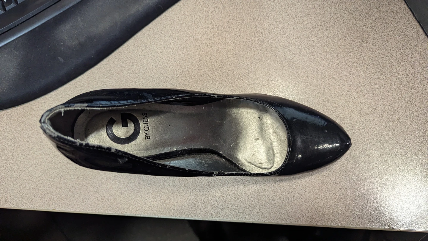 Black Patent Stiletto Heels by Guess - photo 2