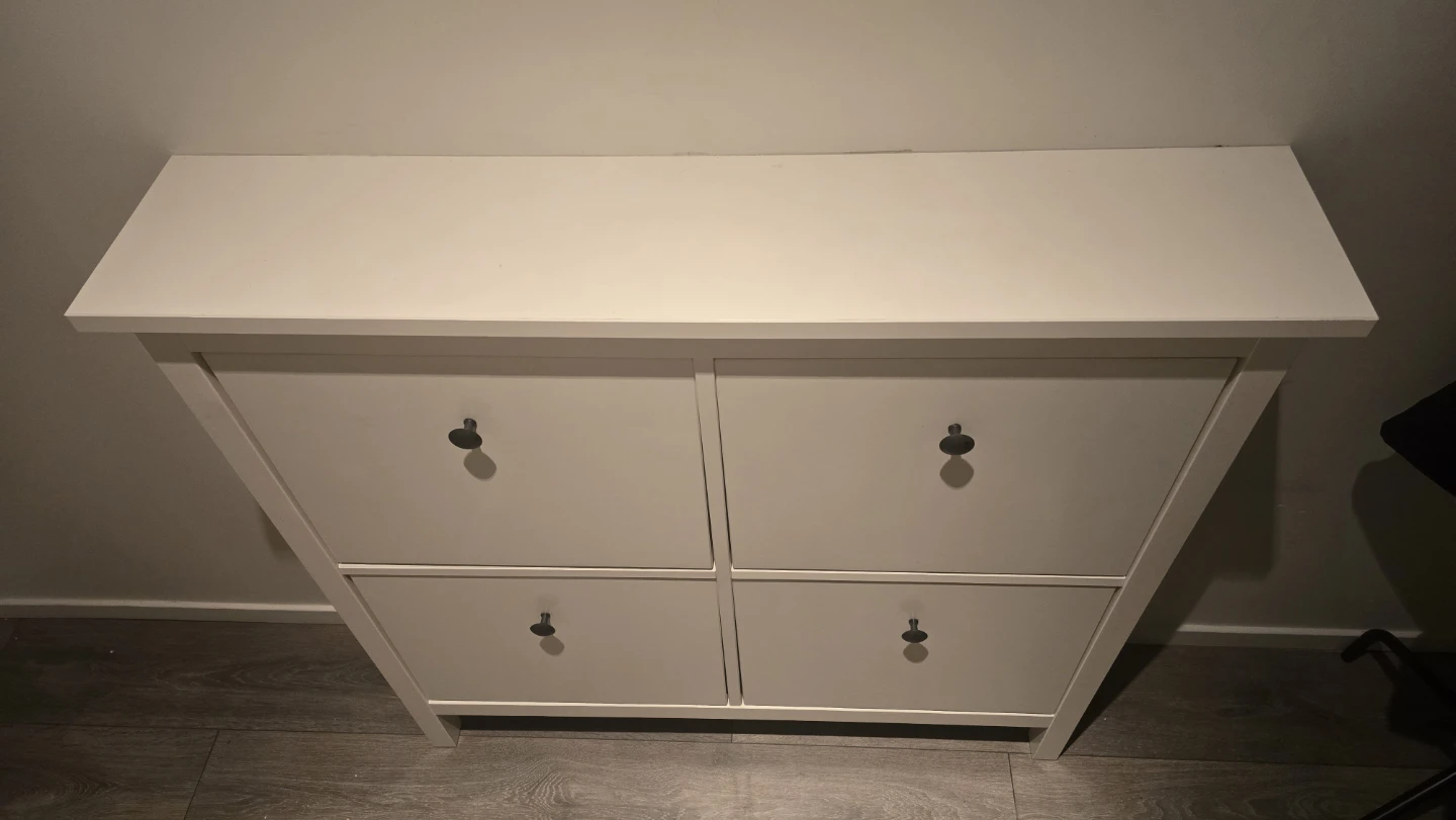 GULLABERG ikea. White Shoe Cabinet with 4 Drawers - photo 2