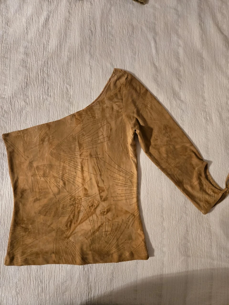 Niche One Shoulder Top - Tan/Brown - Size S - photo 2