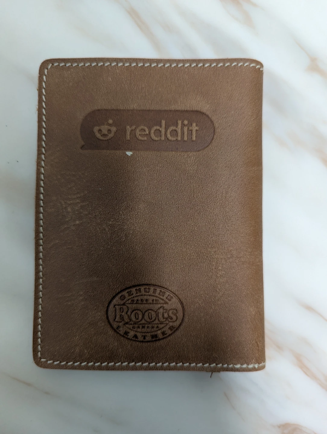 Roots Canada Leather Card Holder - Brown