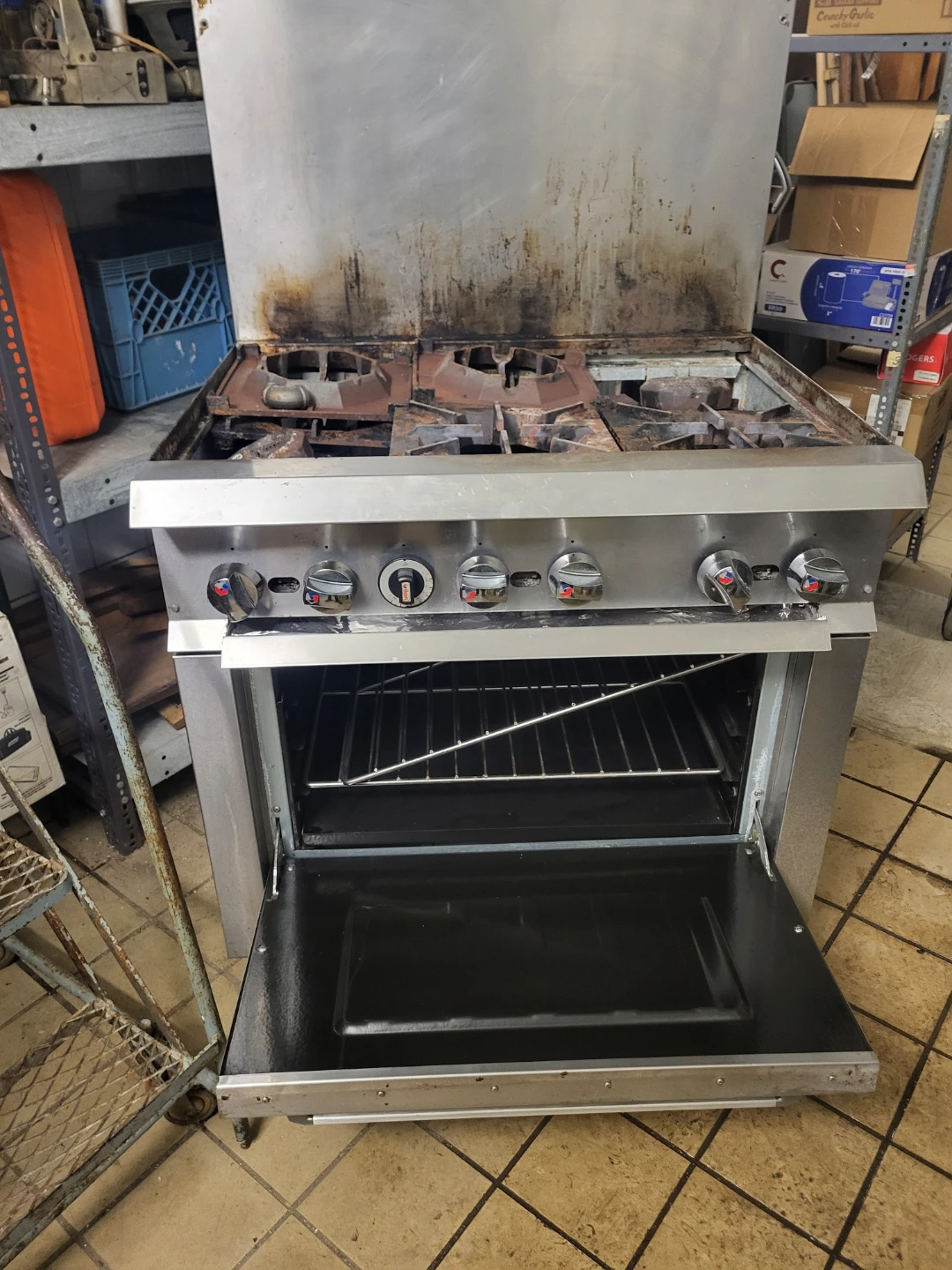 Ikon Commercial Gas Range Oven 6 Burner
