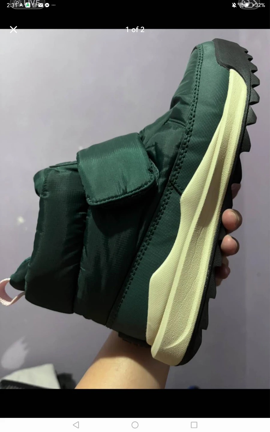 Green Puffer Winter Boots - photo 2