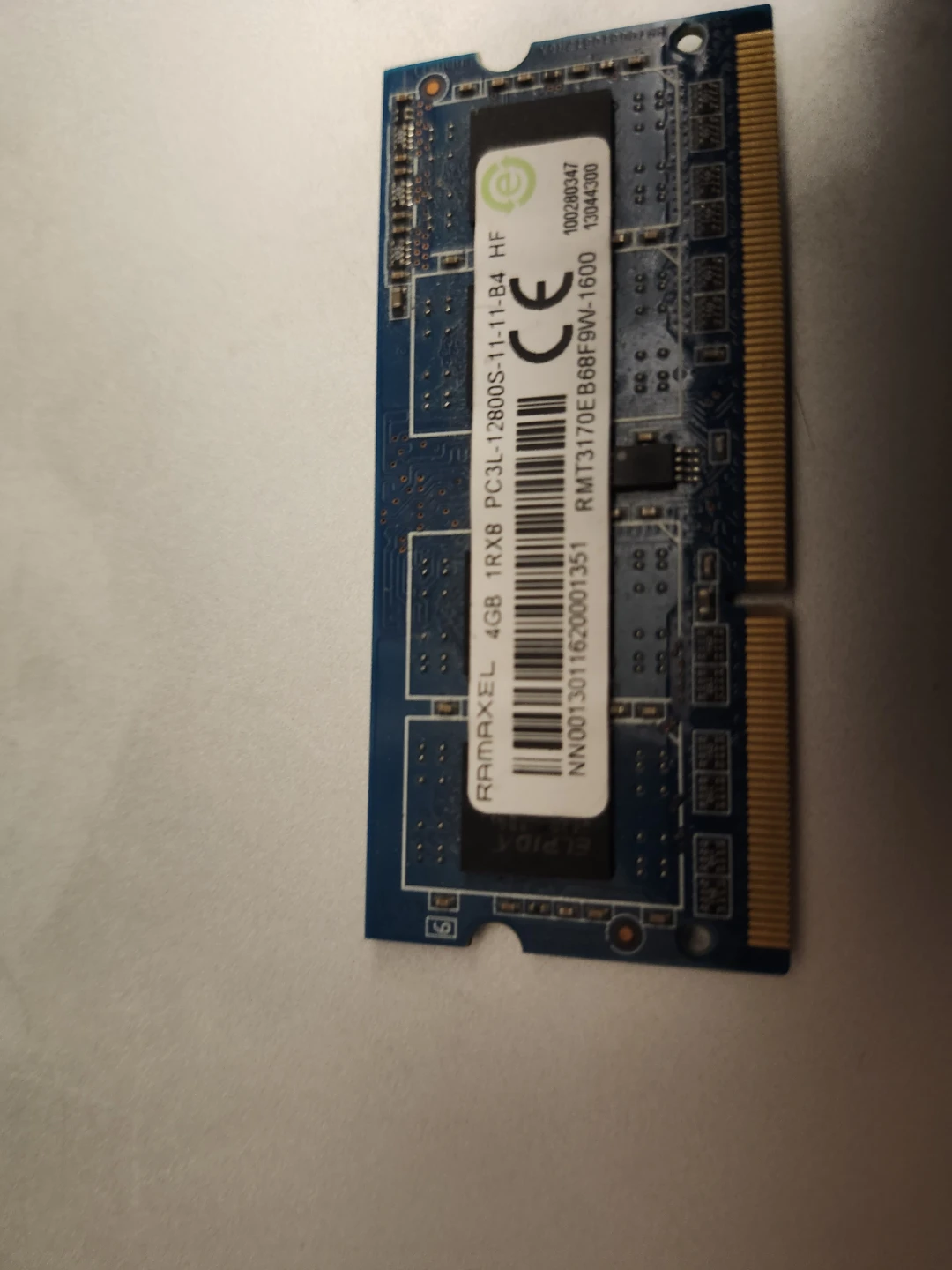 RAMAXEL 4GB DDR3 Laptop RAM PC3L-12800S