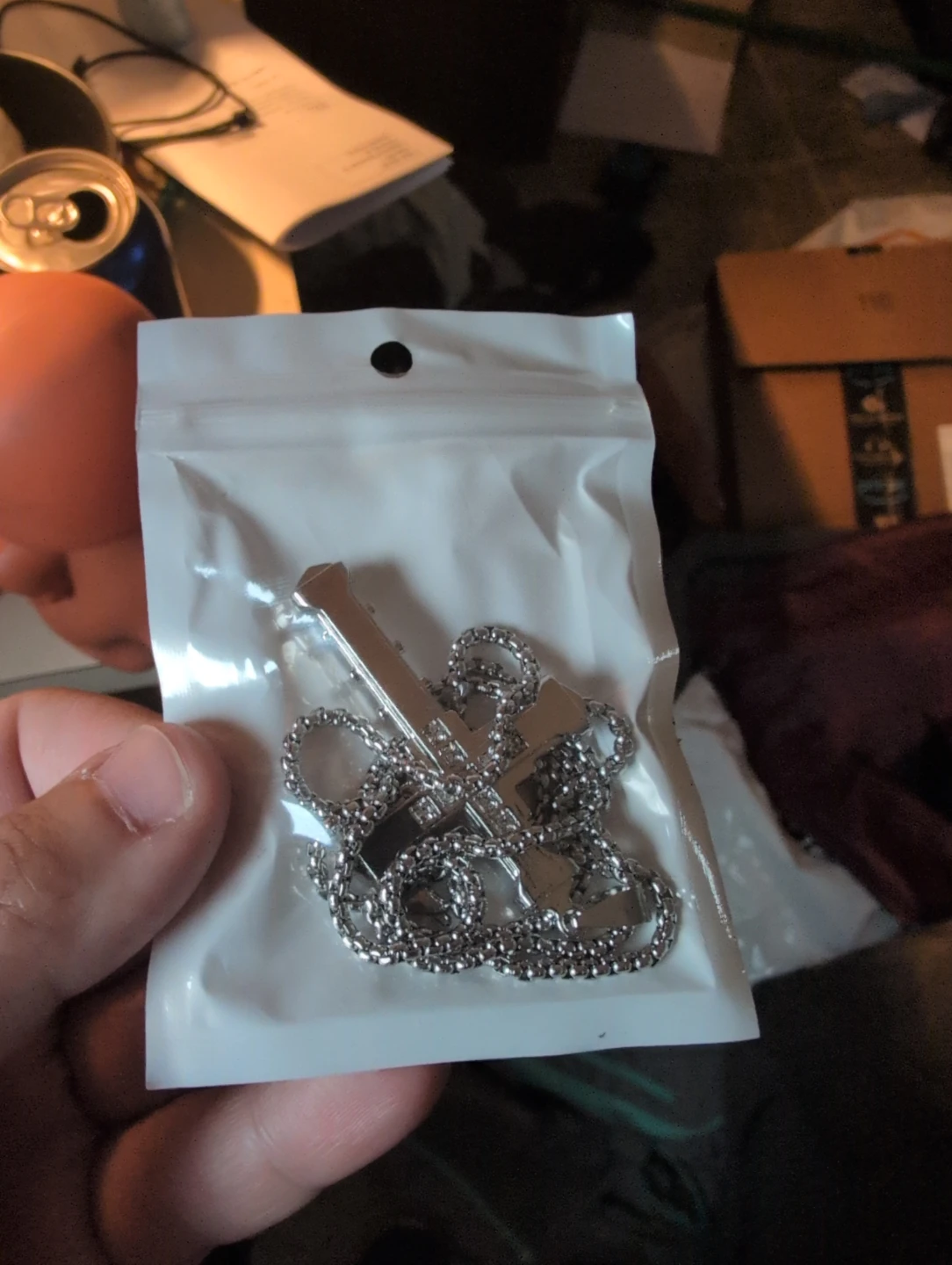 Silver Cross Pendant Necklace