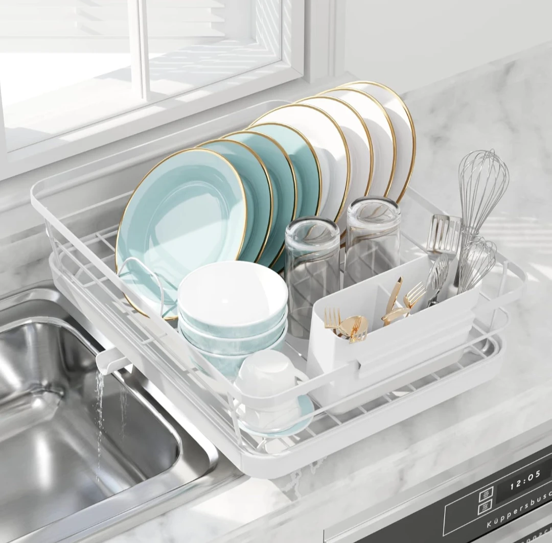 White 304 Stainless Steel Dish Drying Rack - photo 2