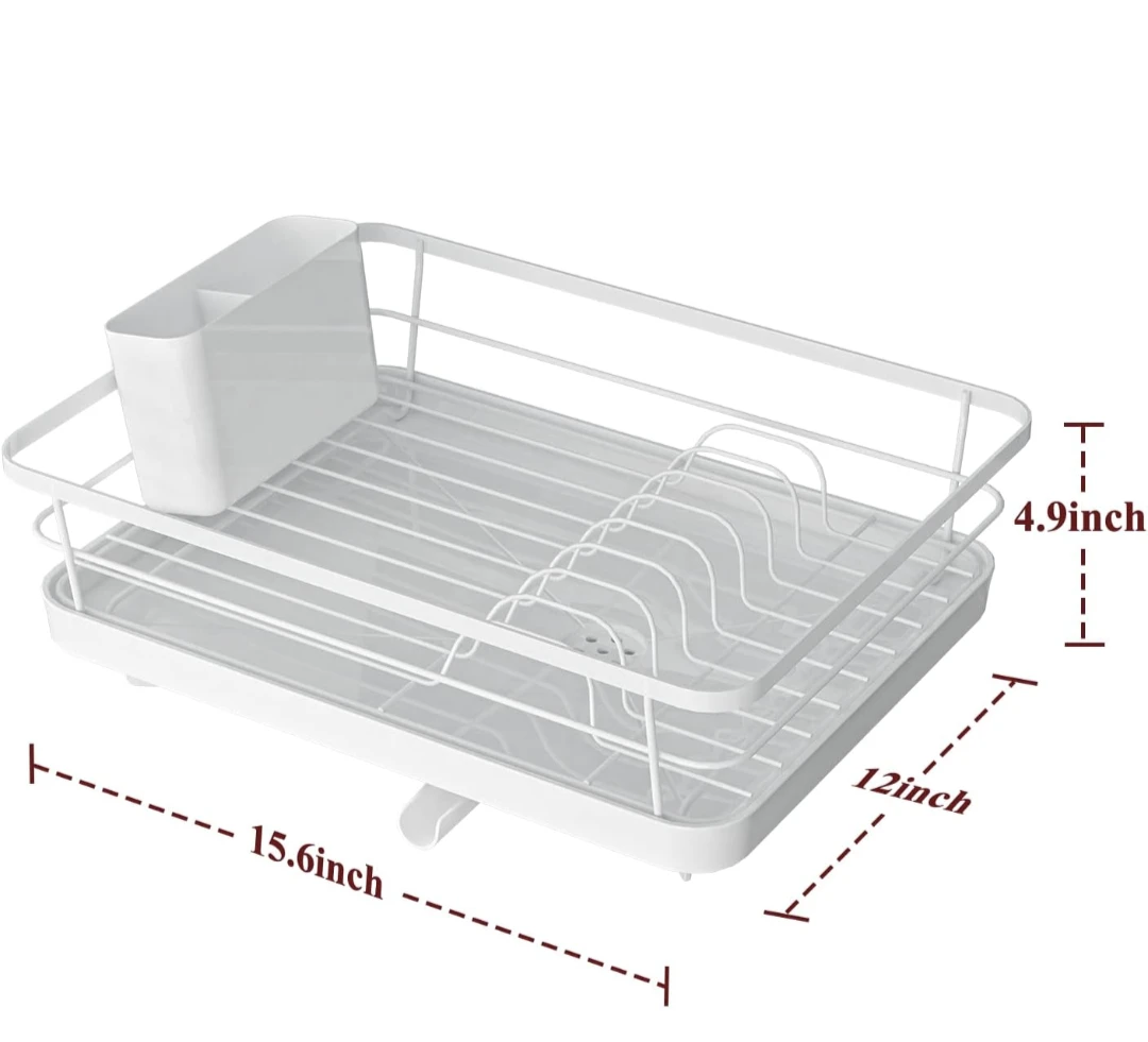 White 304 Stainless Steel Dish Drying Rack - photo 3
