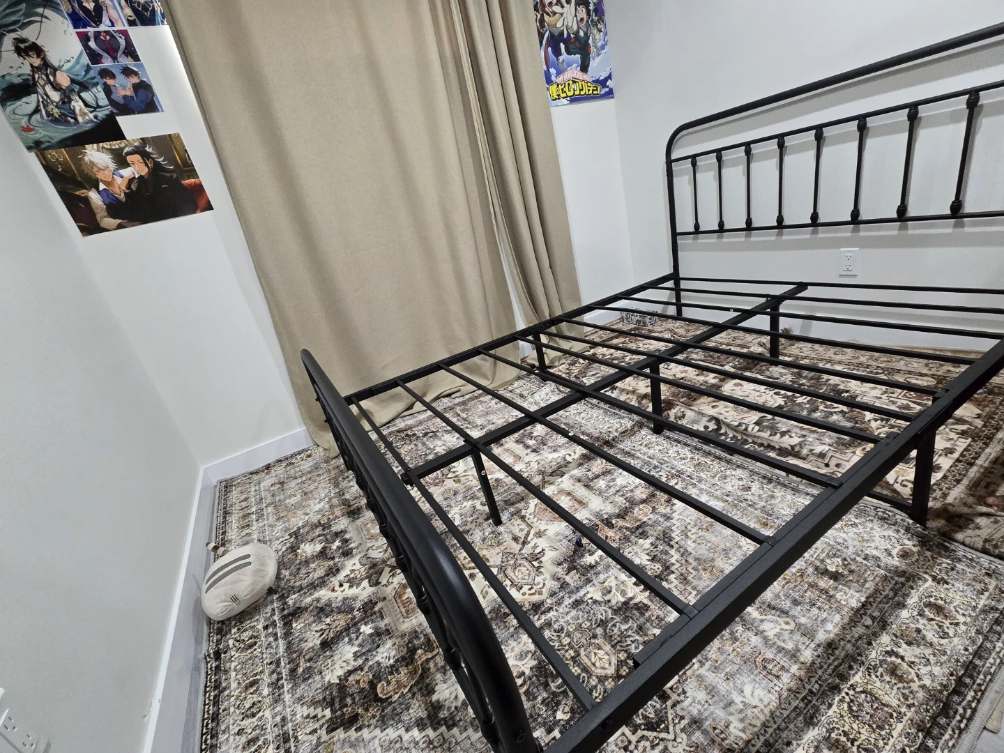 Black Metal Bed Frame - photo 2