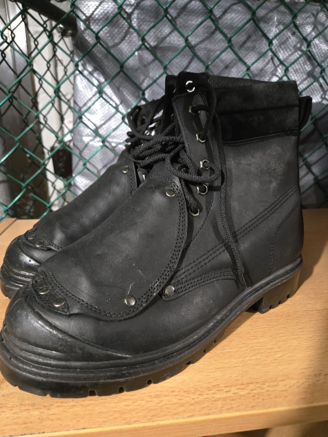 Viper Black Work Boots Size W7.5 - photo 2