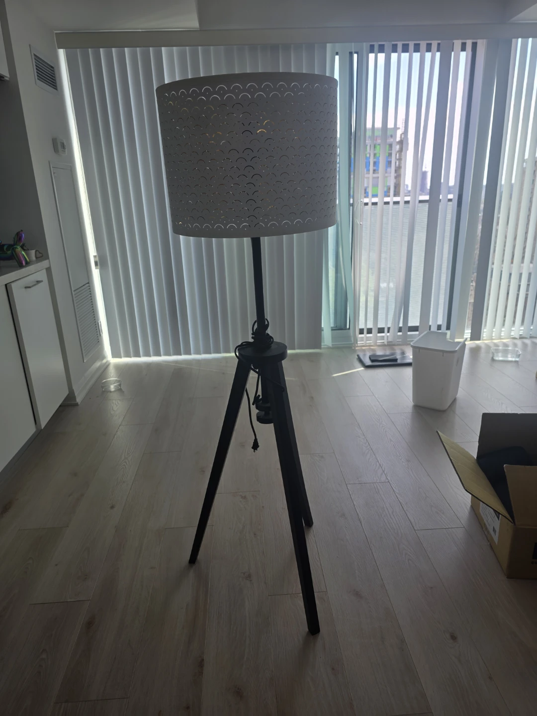 Solid Ash Extending Floor Lamp - Quick Sale