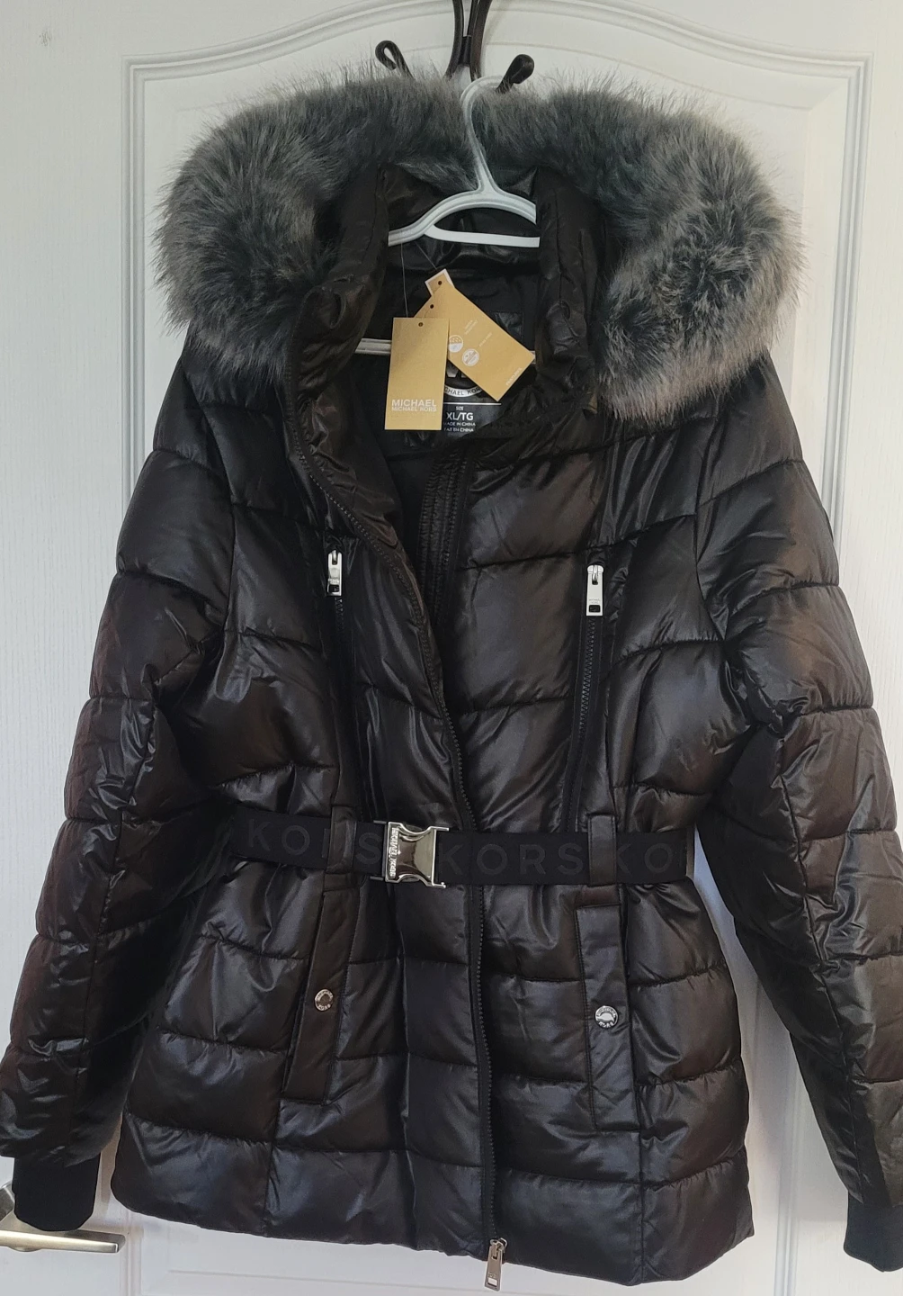 Michael Kors Puffer Jacket with Fur Hood