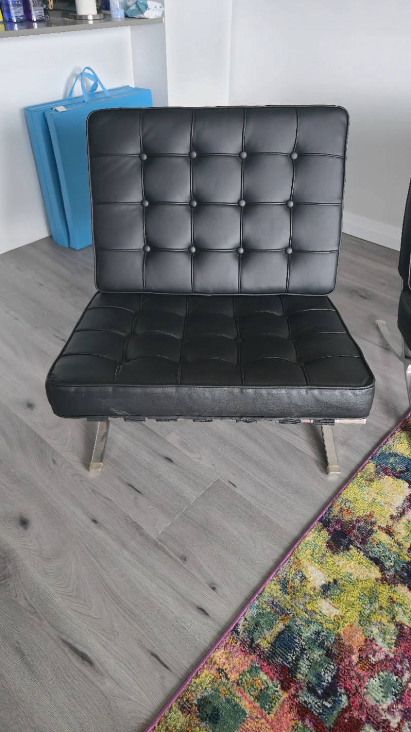 Two Barcelona Chairs