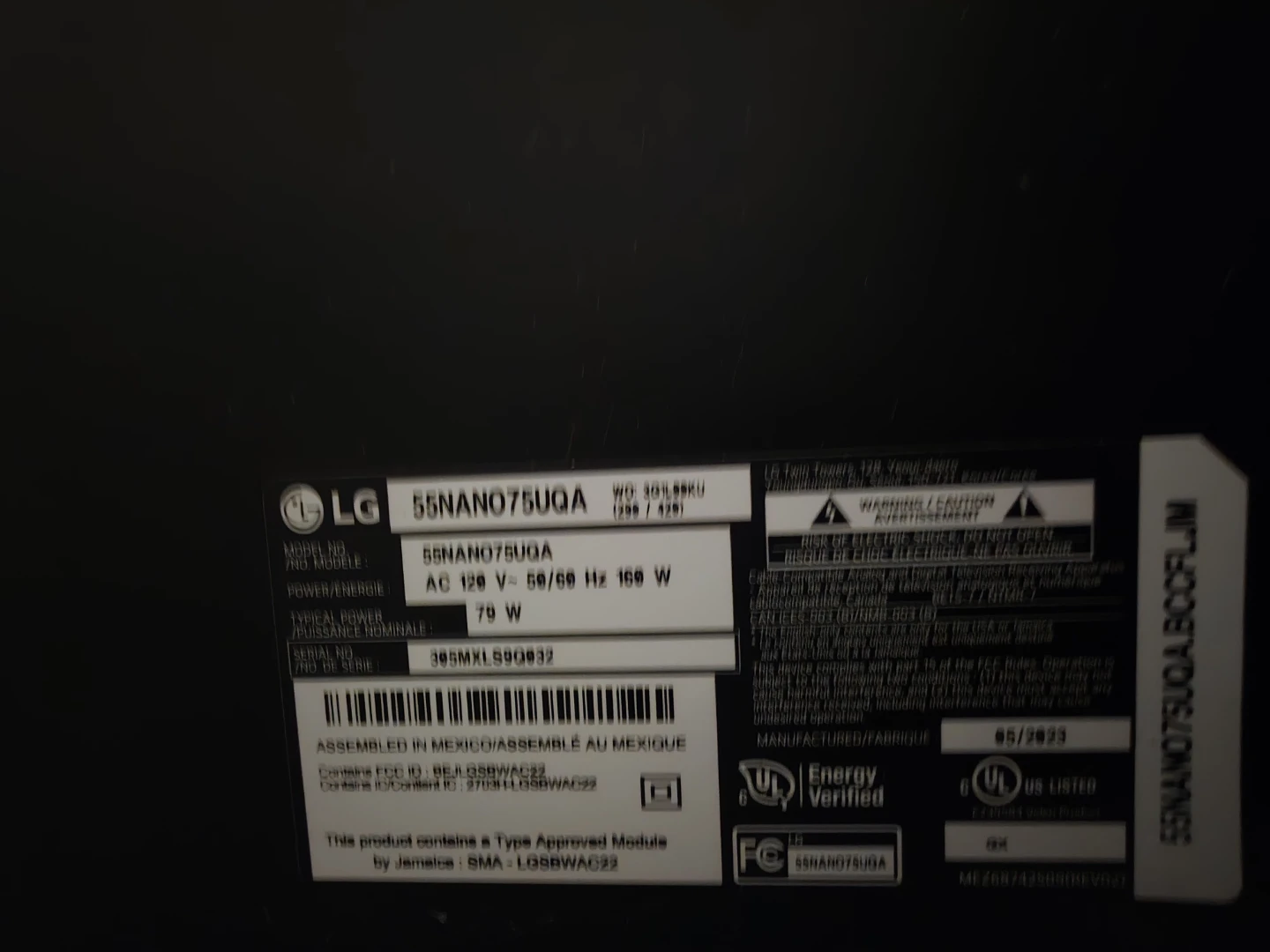 2022 LG 55” NanoCell 4K Smart TV  (2 year used) - photo 3
