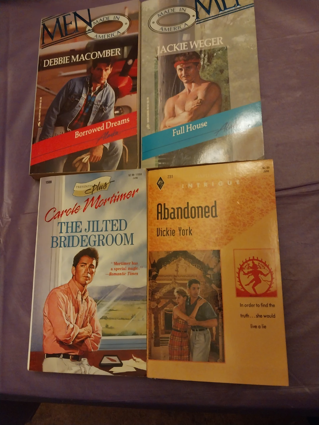 Lot of 4 Romance Novels