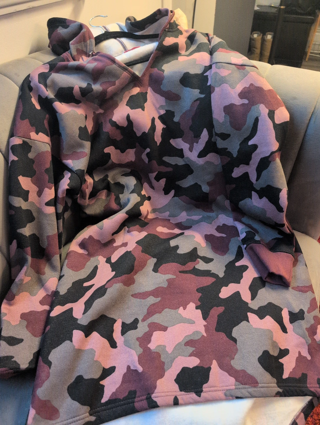 Purple Camo Hoodie Dress - photo 2