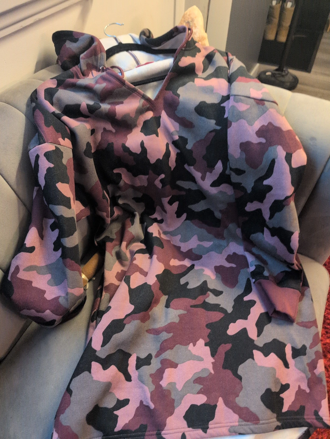 Purple Camo Hoodie Dress - photo 3