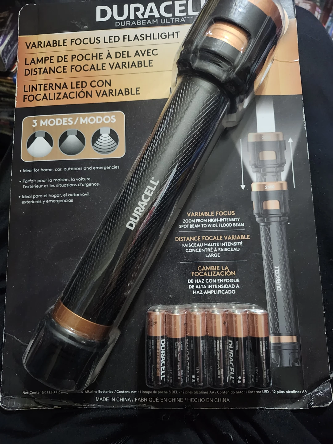 Duracell Durabeam Ultra Variable Focus LED Flashlight with 12