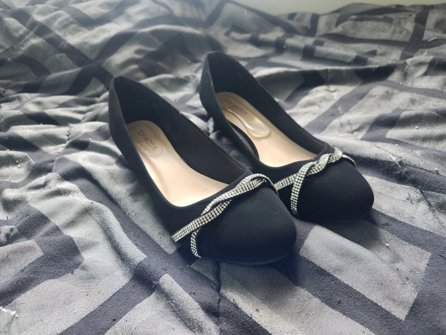 Top Moda Black Ballet Flats - Size 10