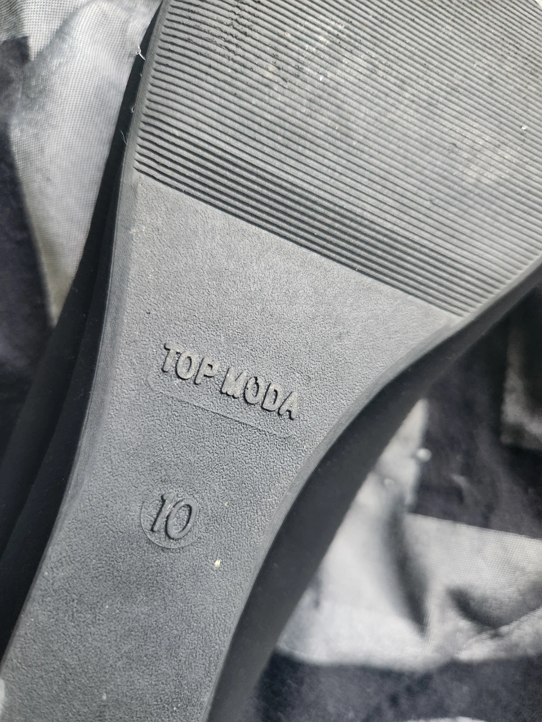 Top Moda Black Ballet Flats - Size 10 - photo 3
