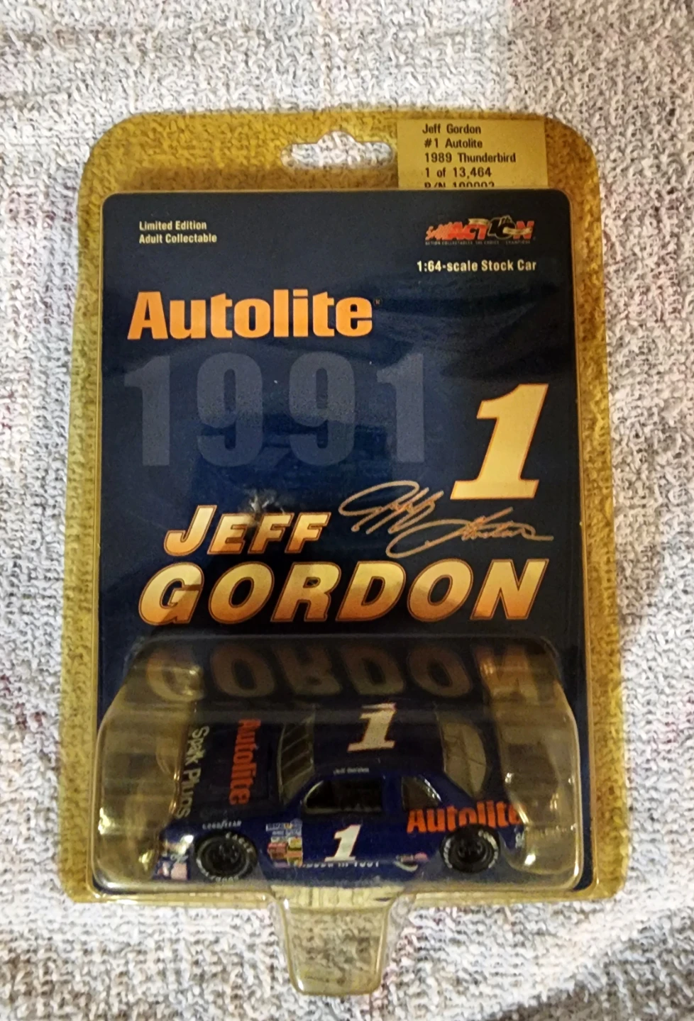 Action 1:64 Jeff Gordon Autolite 1991 Stock Car