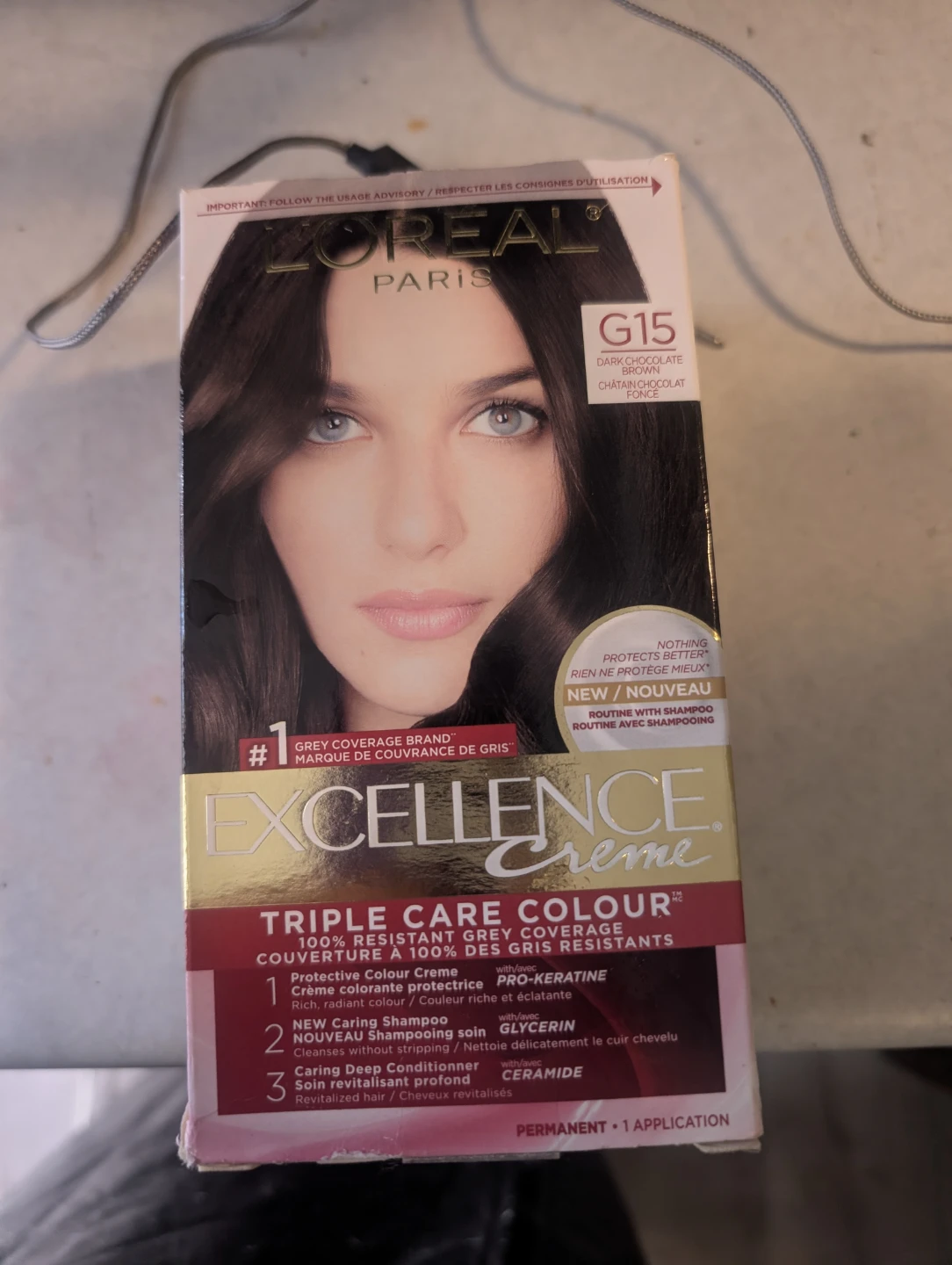 L'Oréal Excellence Crème Hair Colour G15 Dark Chocolate Brown