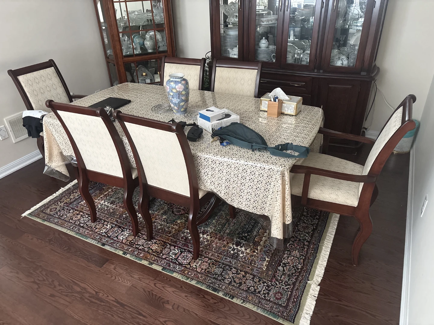 Dining Set with Table and 6 Chairs
