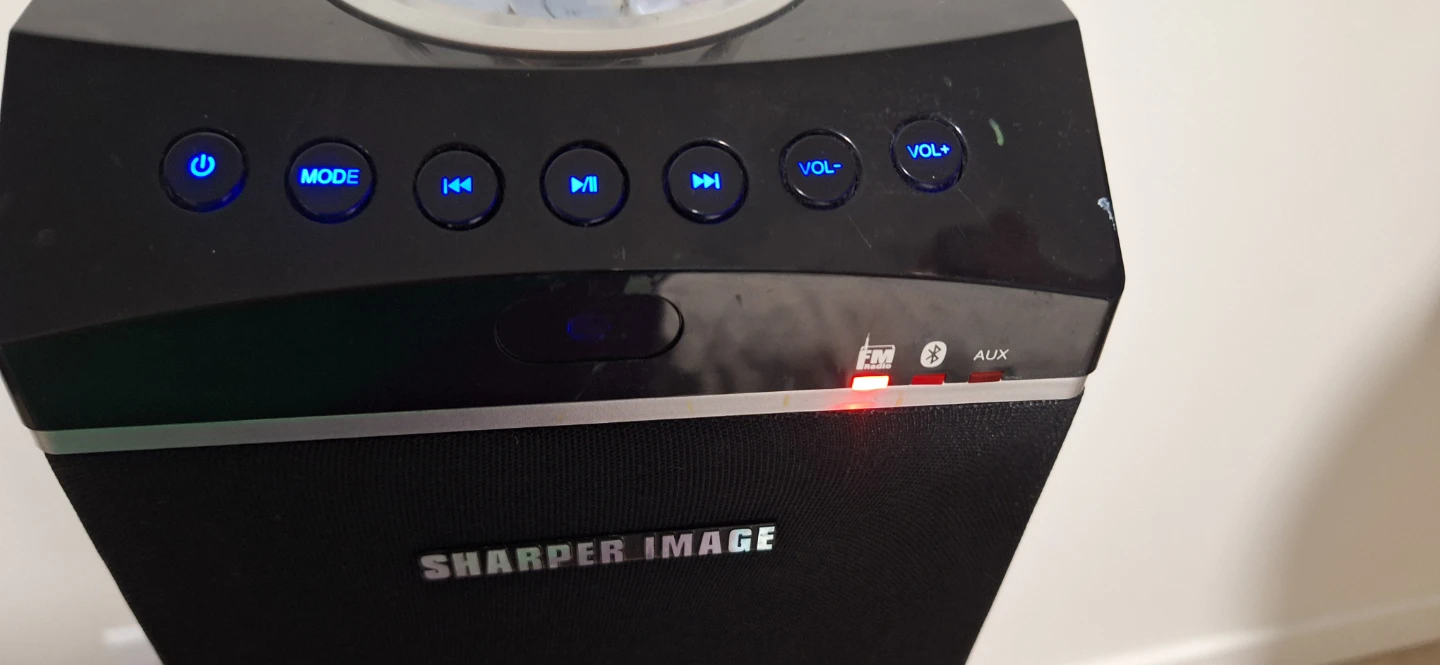 Sharper Image Tower Speaker with Disco Ball Light - photo 4