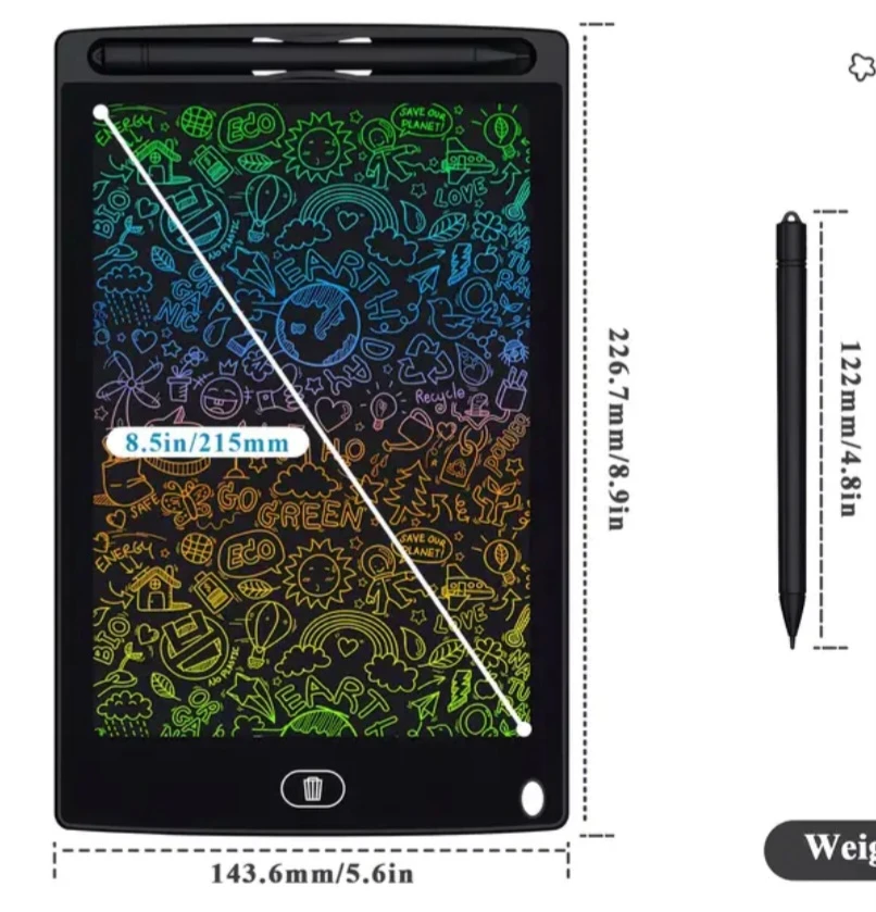 8.5 inch LCD Writing Tablet with Stylus