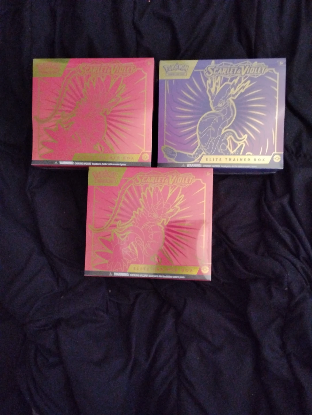 3x Pokémon Scarlet & Violet Elite Trainer Boxes