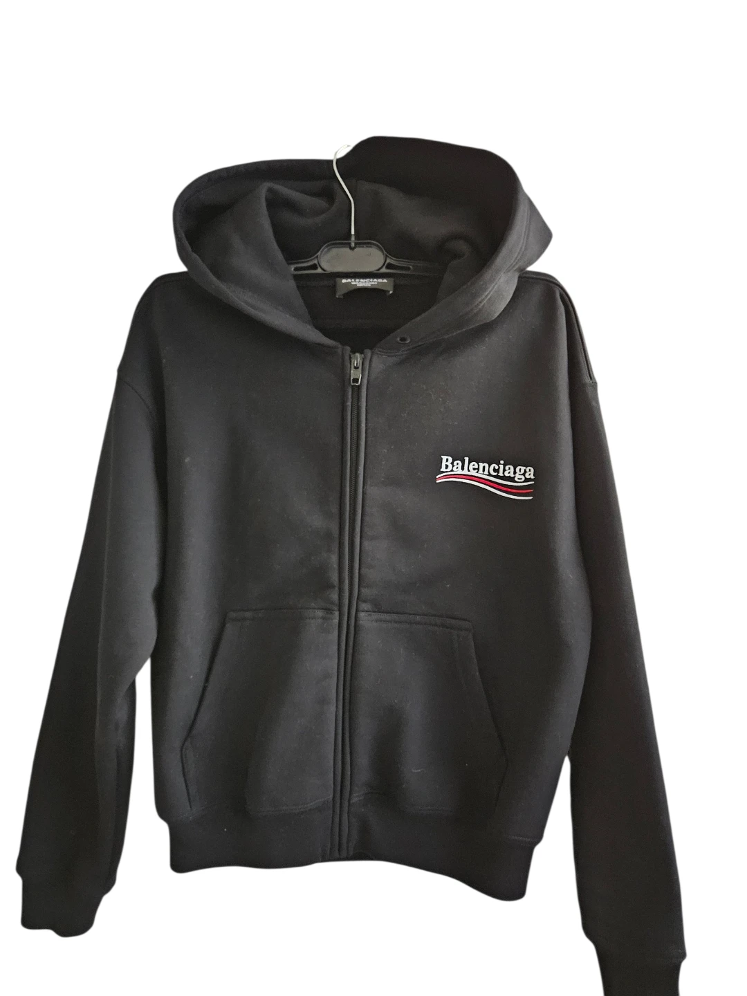 Balenciaga Black Zip-Up Hoodie - photo 2