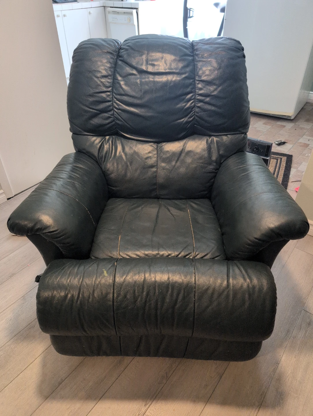 Leather recliner