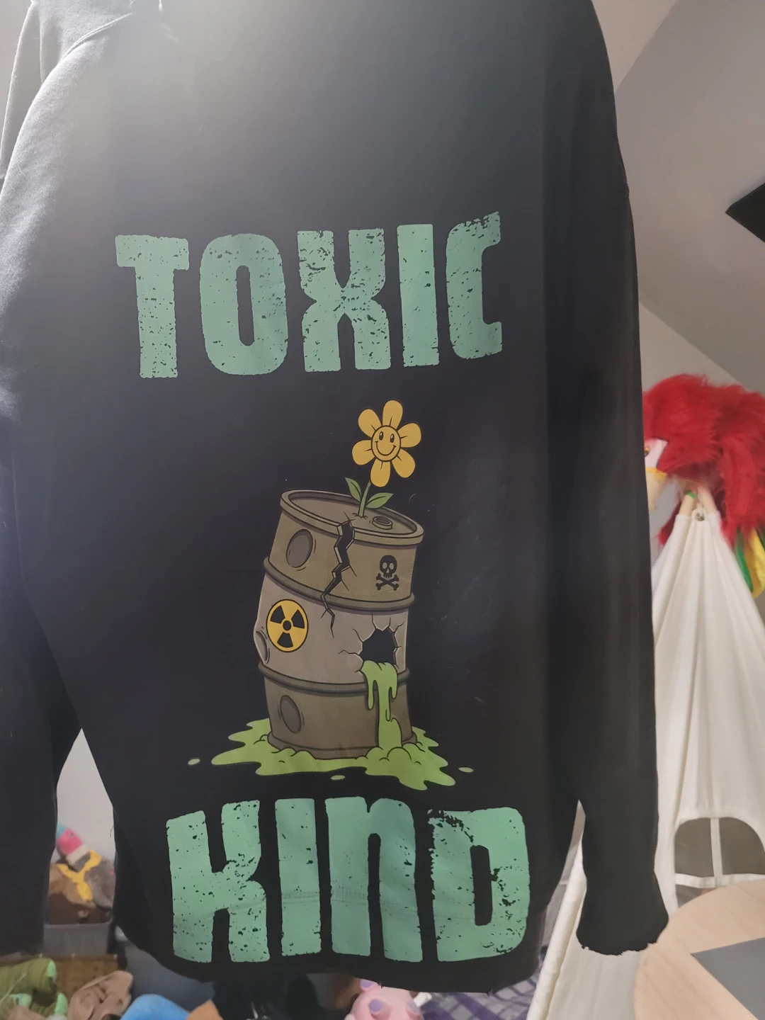 Black Hoodie with Toxic Kind Graphic - photo 2