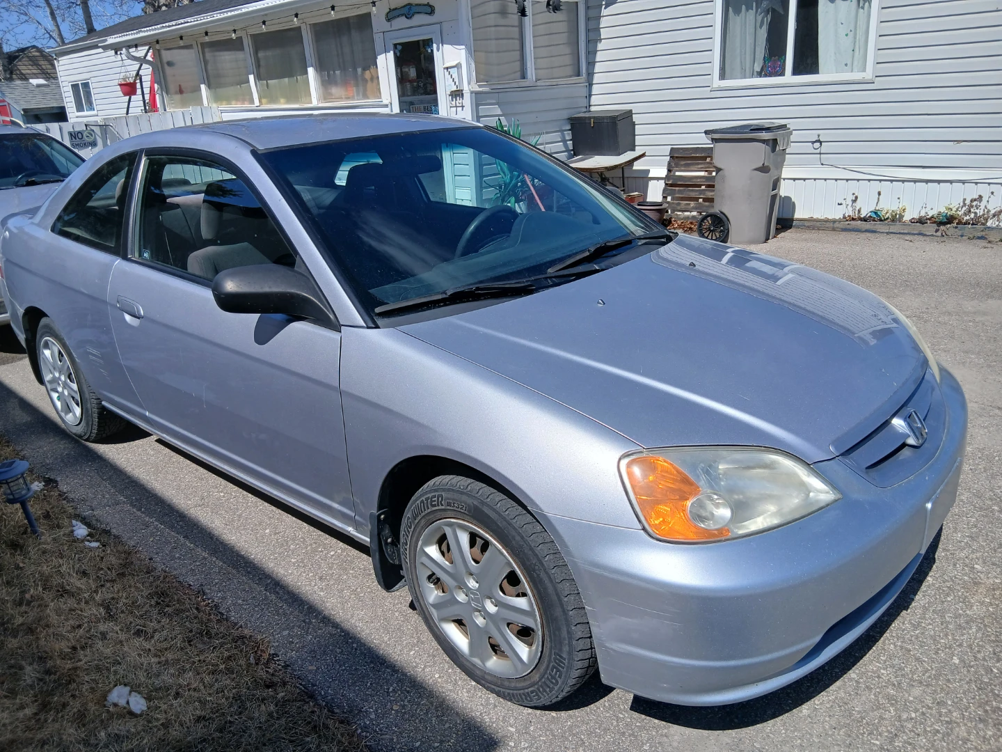 Silver 2003 Honda Civic Coupe