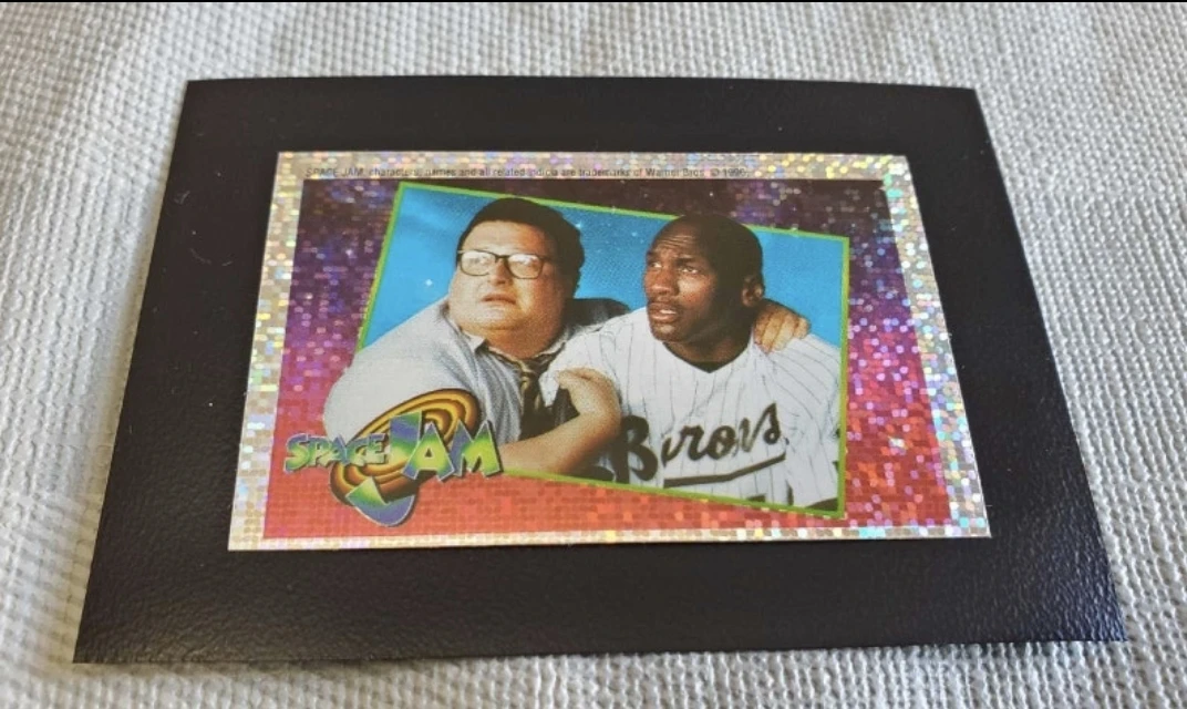 1996 UD Michael Jordan space jam refractor sticker 252