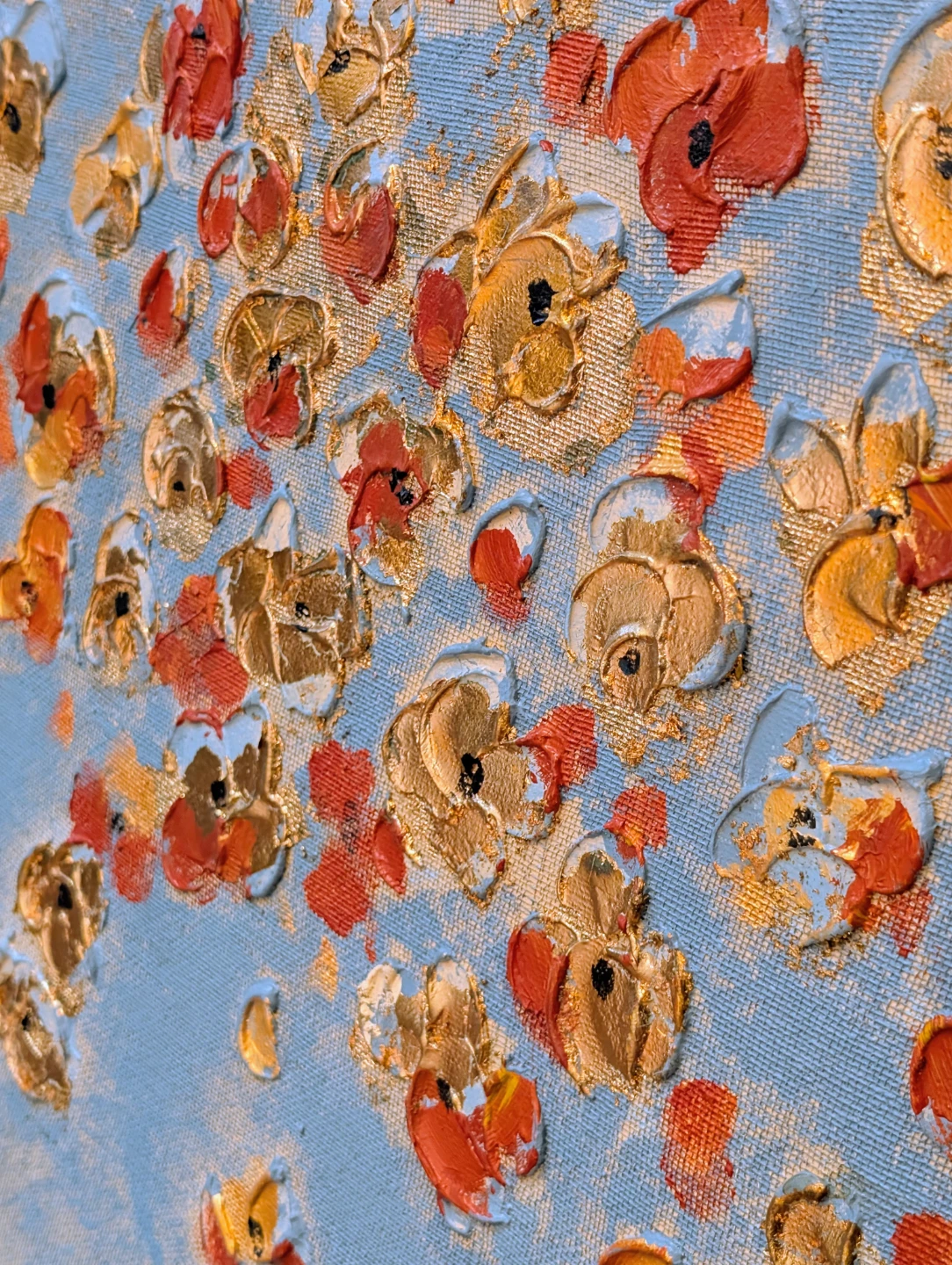 Large Textured canvas painting - photo 2