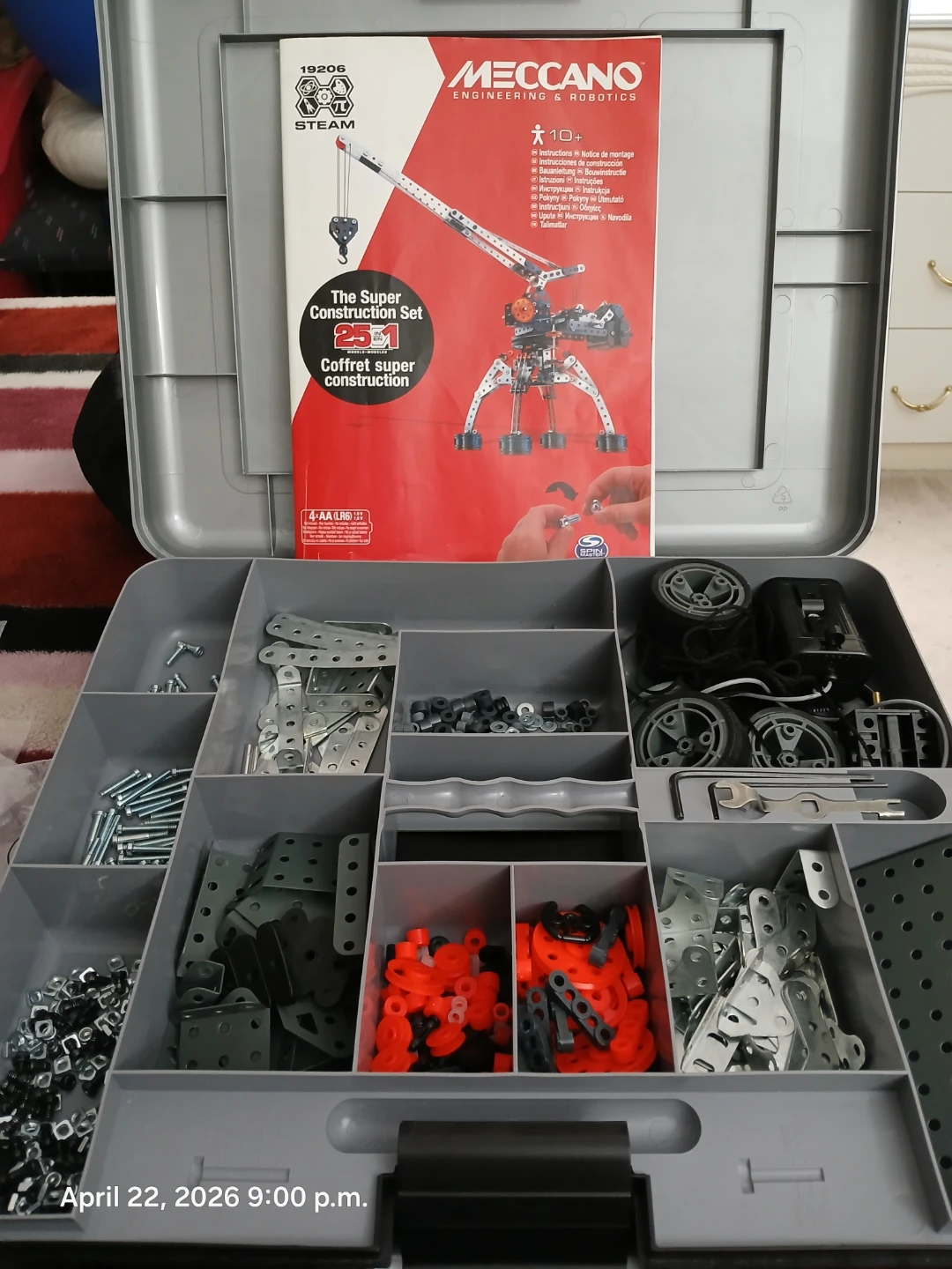Meccano, Construction 25-in-1 Motorized Building, STEAM Educ Toy