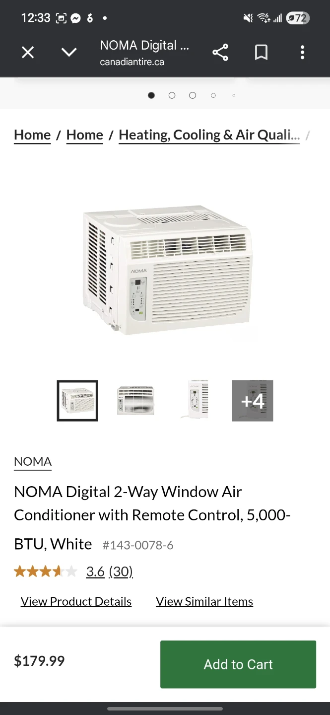Noma Window Air Conditioner