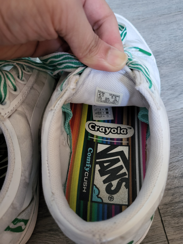 Vans x Crayola ComfyCush Old Skool Teen Shoes - photo 4