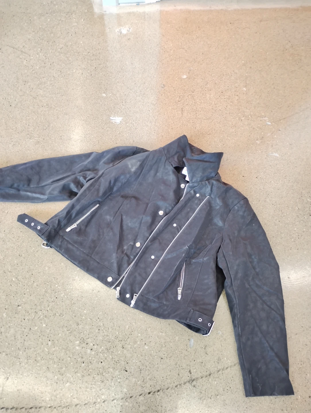 NEW. $15Joe Fresh+ Women's Faux Leather Moto Jacket Size 1X - photo 2