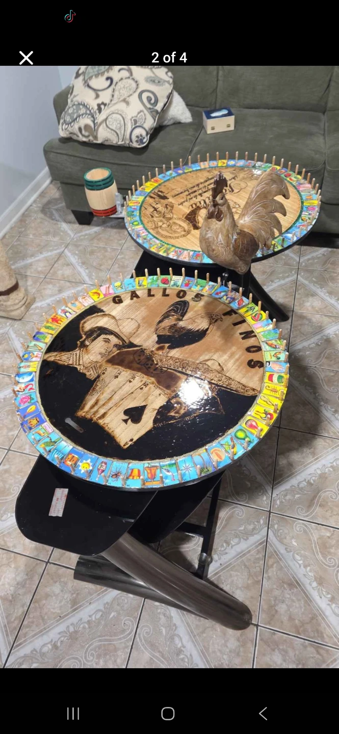 Handmade Loteria Game Board Art