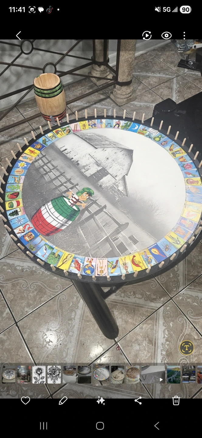 Handmade Loteria Game Board Art - photo 2