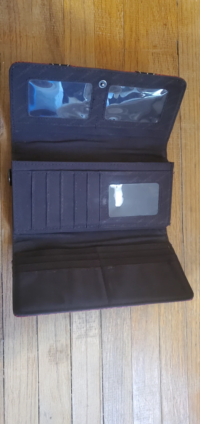 CRAZY HORSE WEST Embossed Leather Wallet - photo 3