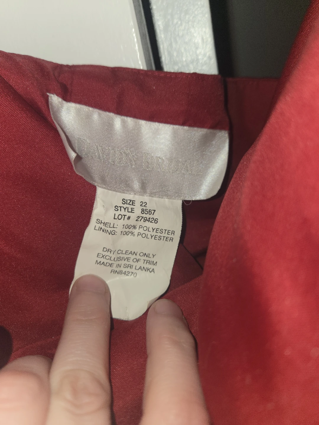 Strapless Red Formal Dress Size 22 davids bridal - photo 3