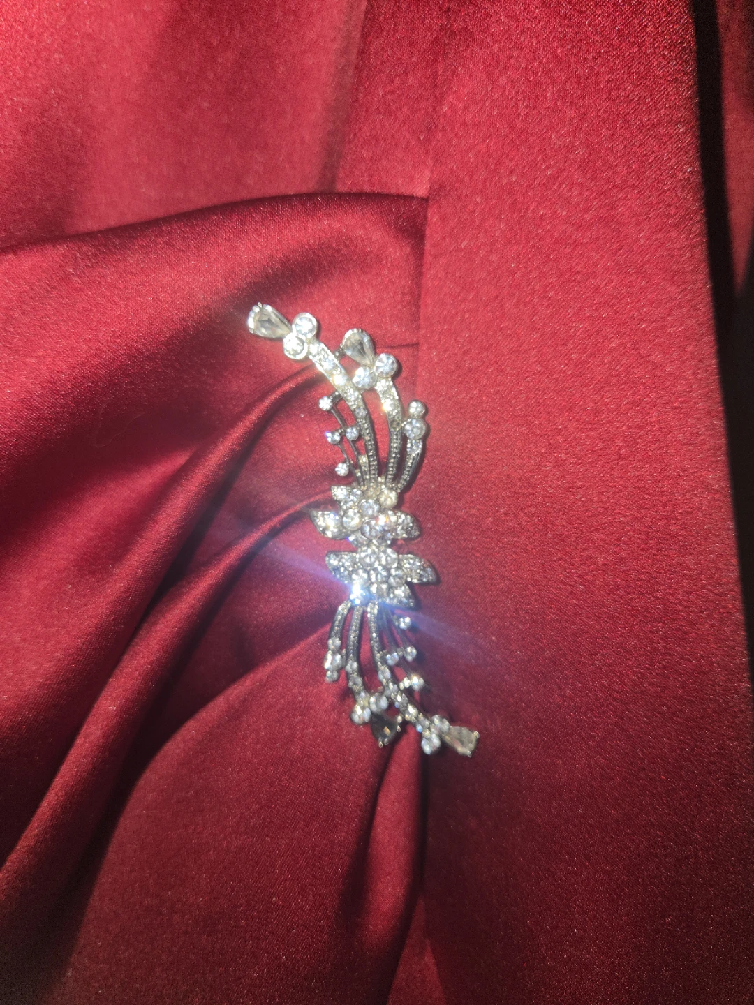 Strapless Red Formal Dress Size 22 davids bridal - photo 4