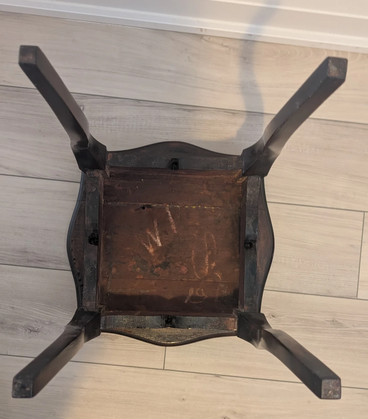 Antique Solid Wood Small Table - photo 2